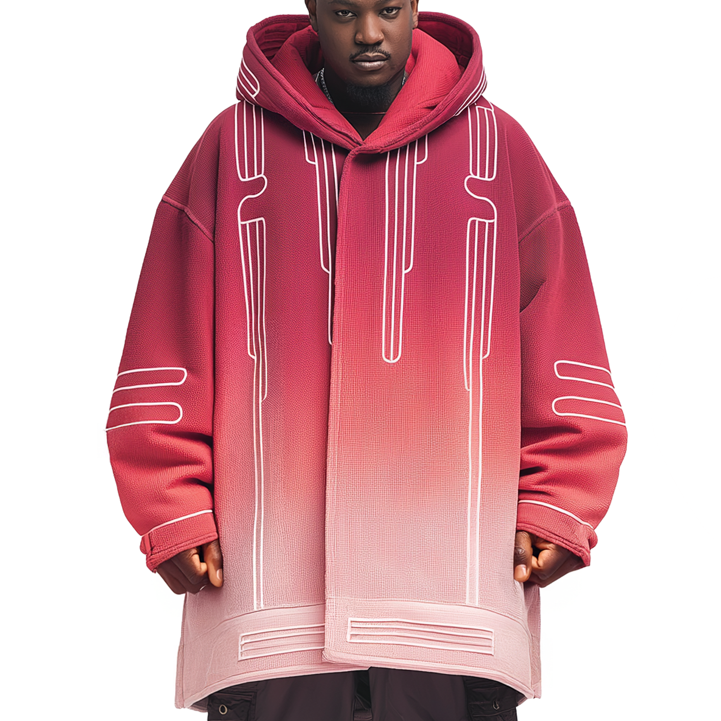 BULKY Hooded coat