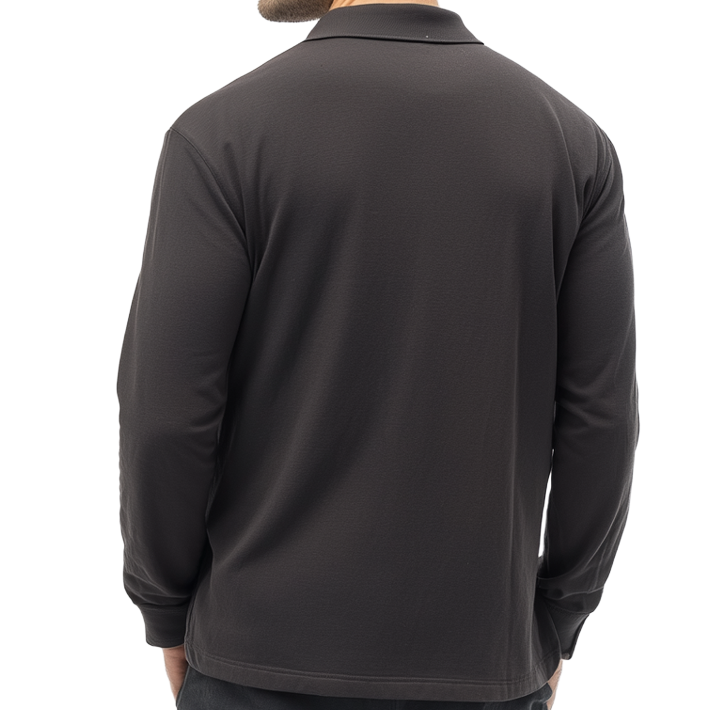 URBAN WEAR Long Sleeve Polo shirt