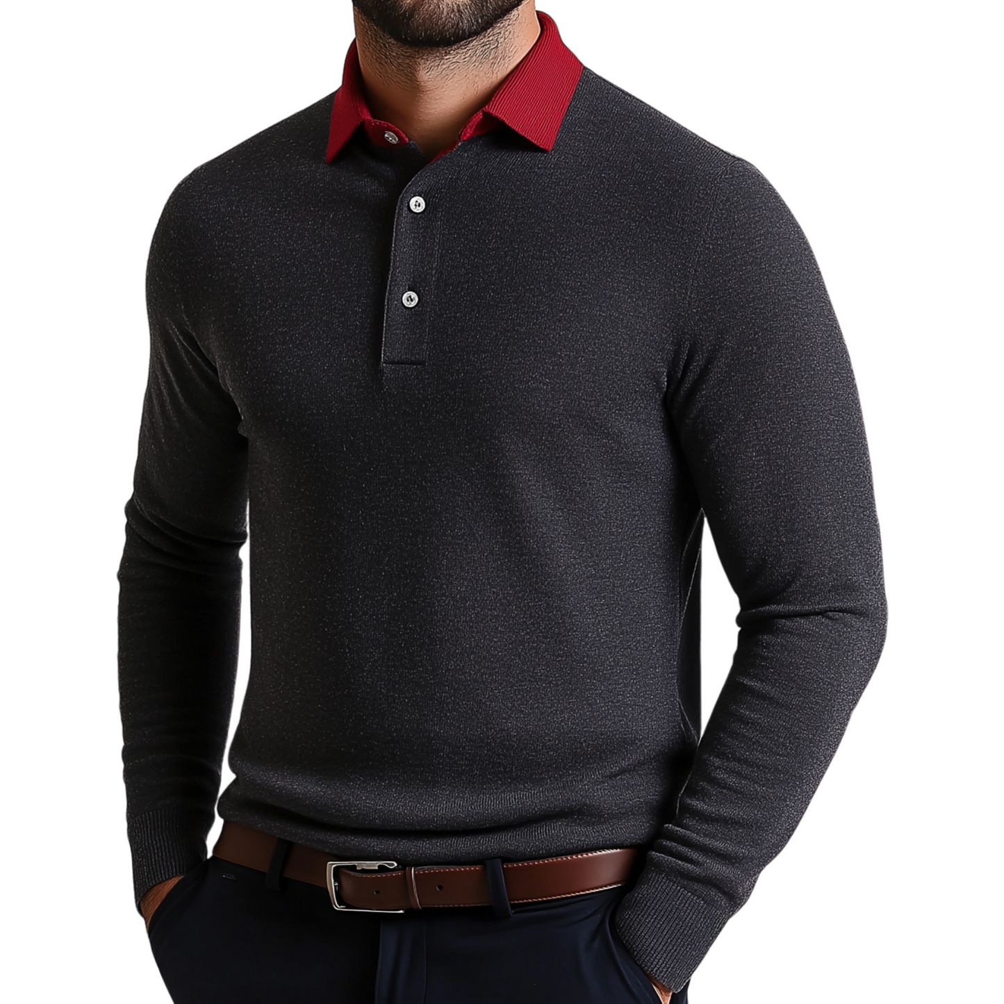 HAMIL Long sleeve Polo shirt