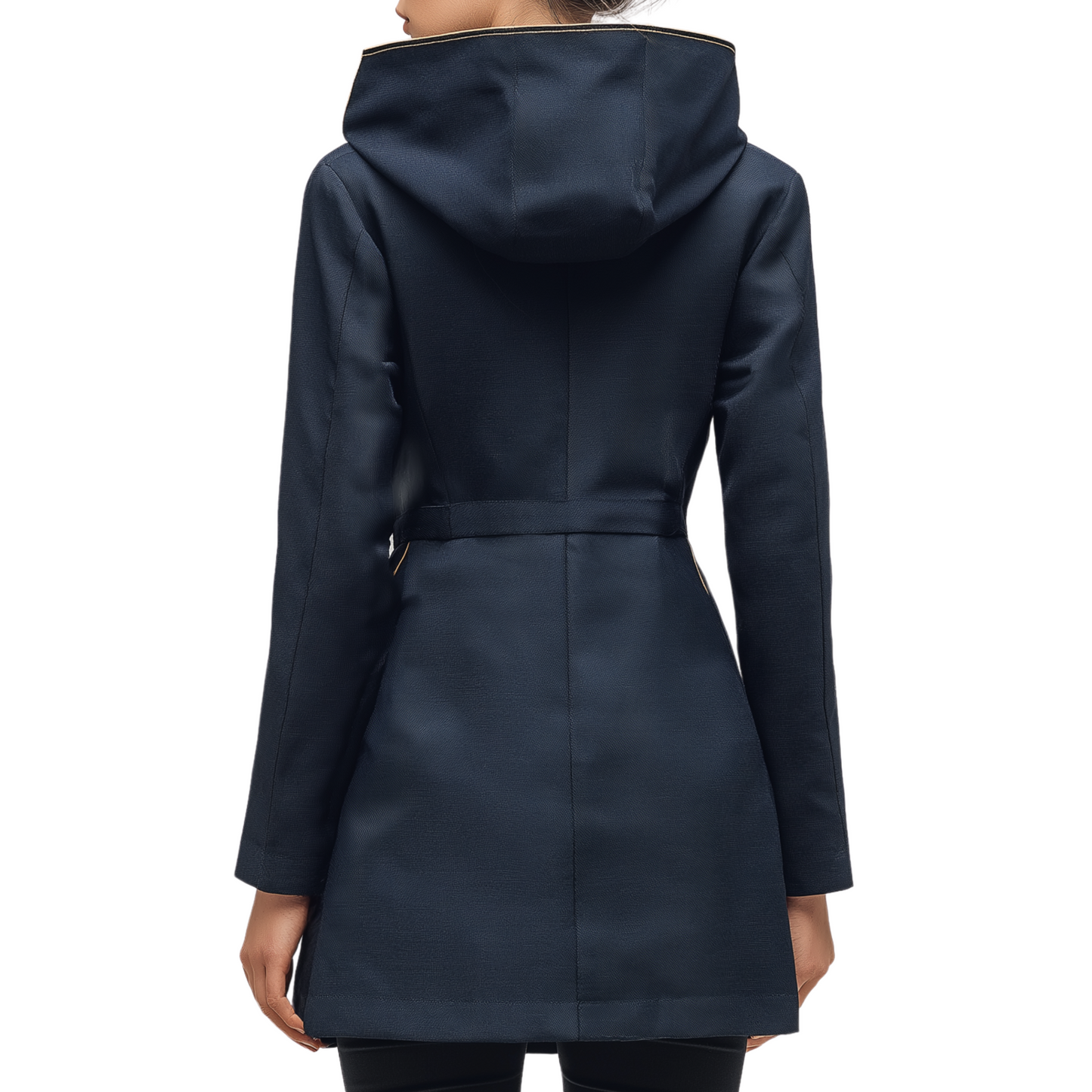 DISCRETE Hooded coat