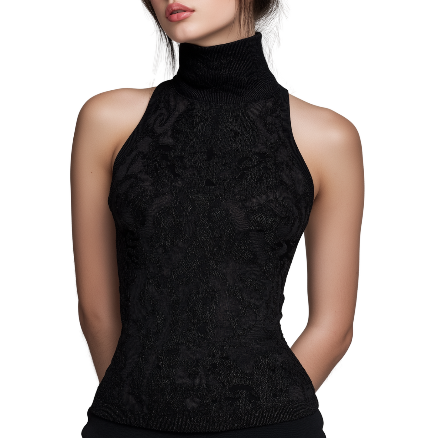 FULL FEATHER Sleeveless Sweater