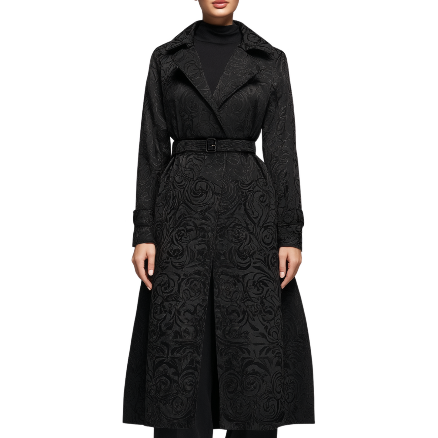 FULL FEATHER Trench coat