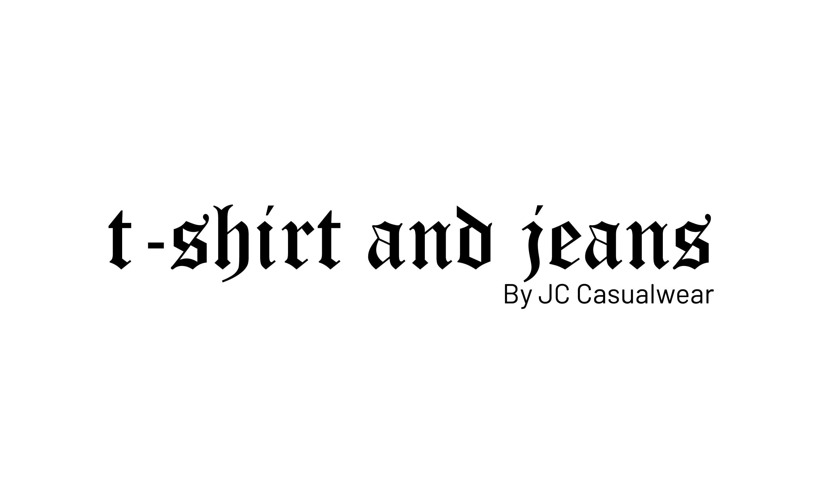 T-SHIRT AND JEANS (fall) Logo