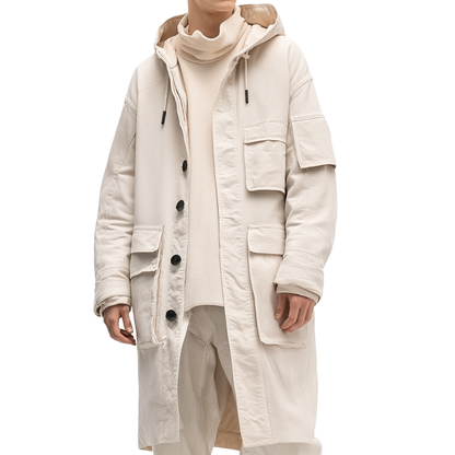 CREW  Hooded coat