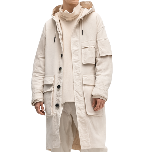 CREW  Hooded coat