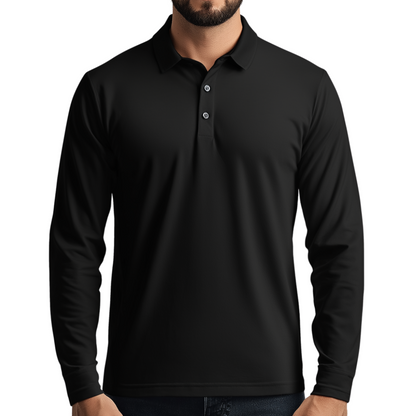 DRAMA Long sleeve Polo shirt