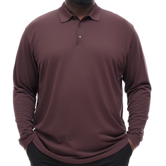 EXTENDED FIT Long Sleeve Polo shirt