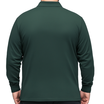 GENEROUS FIT Long Sleeve Polo shirt