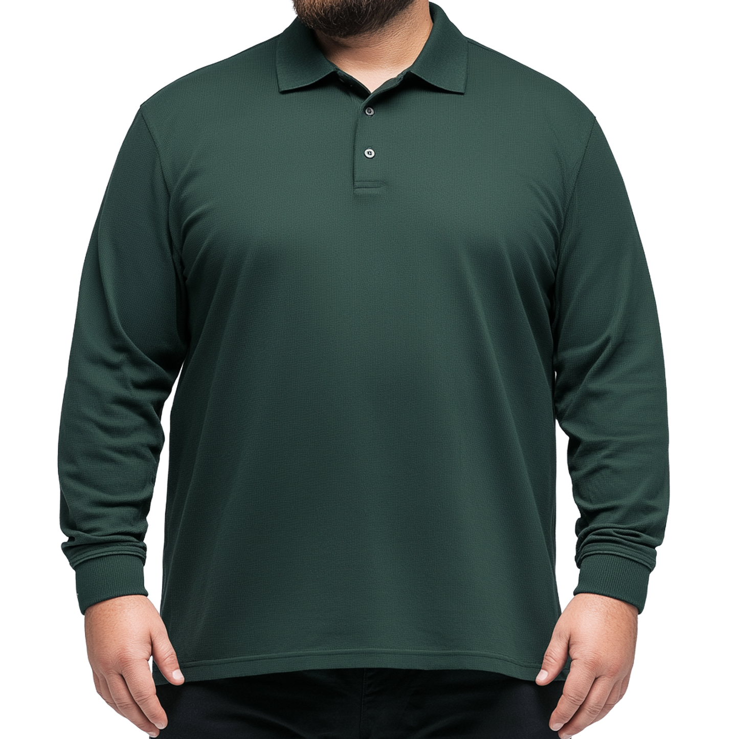 GENEROUS FIT Long Sleeve Polo shirt