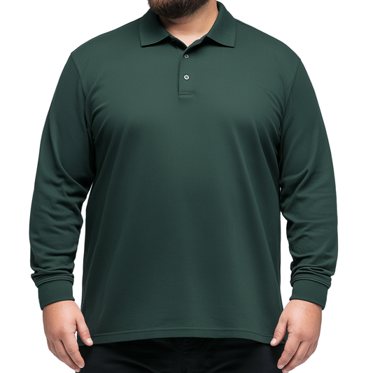 GENEROUS FIT Long Sleeve Polo shirt