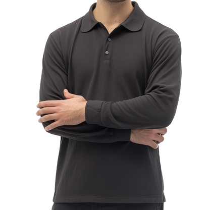 URBAN WEAR Long Sleeve Polo shirt