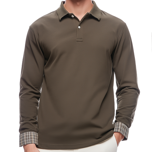 RUSTIC Longsleeve Polo shirt