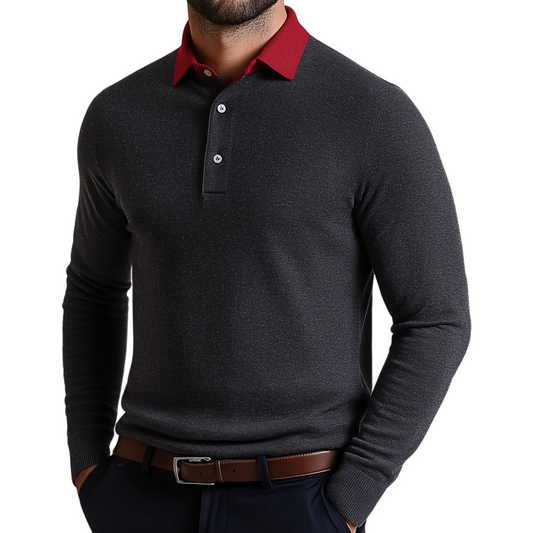HAMIL Long sleeve Polo shirt