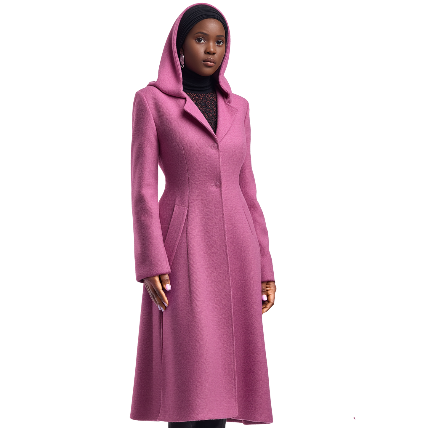 EXQUISITE Hooded coat