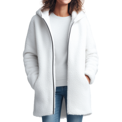 WHITE-TIE Hooded coat
