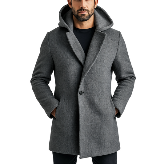 Gents hooded coat