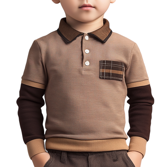 HEIRS Long Sleeve Polo shirt