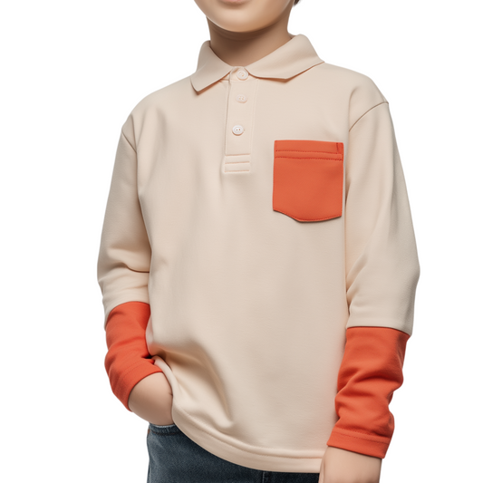 PARADISE Long Sleeve Polo shirt
