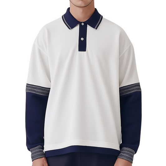 SLEW Long Sleeve Polo shirt