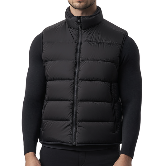 OLYMPICS Sleeveless puffer jacket