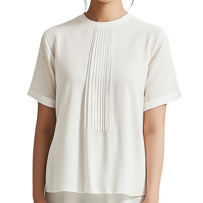 WHITE-TIE Short-sleeve blouse